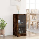 vidaXL Bočni ormarić sa staklenim vratima boja hrasta 35x37x75 5 cm | shoptok.hr