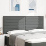 vidaXL LED Nadvložek Sodobne Oblike Temno Sive 100 cm Tkanina | Shoptok.si