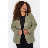 Trendyol Curve Plus Size Jacket - Khaki - Regular fit | shoptok.hr