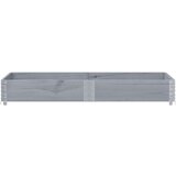 vidaXL Okvir za palete sivi 150 x 100 cm od masivne borovine | shoptok.hr