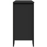  Komoda crna 91x35,5x74,5 cm od konstruiranog drva | shoptok.hr