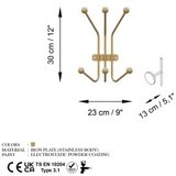 WALLXPERT metalna zidna kuka zlatna boja ant a | ePonuda.com