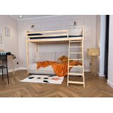 Drveni dječji krevet na kat Savio na razvlačenje - 90x200/140x200 cm - grafit - Madrac PE pjena 8 cm-spužvasti madrac | shoptok.hr