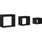  Stol za slaganje 3 pcs Crni hrast Konstruirano drvo | shoptok.hr