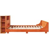  Posteljni okvir brez vzmetnice vošč. rjav 200x200 cm borovina, (21607719) | Shoptok.si