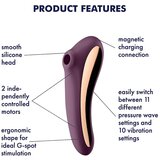 Satisfyer Vibrator Dual Kiss, ljubičasti | shoptok.hr