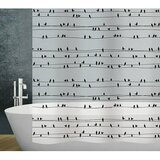 Diaqua Peva zavesa za prho Birds (Š x V: 180 x 200 cm, Črna/Bela) Cene