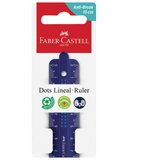  Ravnalo pvc 15cm Dots Faber-Castell 172115 sort blister | Shoptok.si
