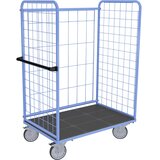 eurokraft pro Nivojski voziček, 3 mrežaste stene, rabljeno, nakladalna površina DxŠ 1140 x 730 mm | Shoptok.si