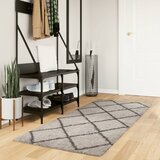 vidaXL Košata preproga moderna bež in antracit 80x200 cm Cene