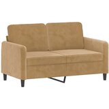 vidaXL Kavč dvosed rjav 120 cm žamet, (20928734) Cene