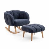 Atelier Del Sofa fotelja i tabure lotus anthracite | Eponuda.com