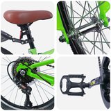  Otroško Kolo 24 Palcev 6-Speed priporočeno za 8-12 let Zelena - - Zelena - 15.3 - 104 x 51 x 73 cm - 2025- | Shoptok.si