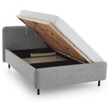 Meise Möbel Svijetlo sivi tapecirani bračni krevet s prostorom za odlaganje s podnicom 160x200 cm Primo – | shoptok.hr