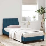  Krevet s madracem Hanko plavi 90x200 cm baršunasti | shoptok.hr
