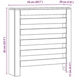  Pokrov za radijator boja artisian hrast 78x20x82 cm drveni | shoptok.hr