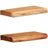  Zidne police 2 kom 30x20x3 5 cm od masivnog bagremovog drva - 30 x 20 x 3.5 cm 1 2 | shoptok.hr
