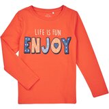 name it Majice s kratkimi rokavi NMFVIX LS TOP Oranžna | Shoptok.si