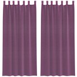 Voile zavjese s petljama 2 kom. ljubičaste 140x225 cm | Shoptok.si