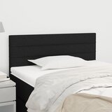 vidaXL Uzglavlje crni 90x5x78/88 cm od tkanine Cijene