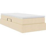  Krevet s madracem i skladištem Krema 100 x 200 cm Poliester | shoptok.hr