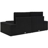  Modularni dvosjed od poliratana crni | shoptok.hr