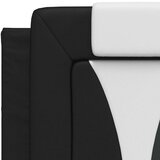 vidaXL Jastuk za uzglavlje crno-bijeli 152 cm od umjetne kože | shoptok.hr