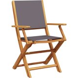  3-dijelni bistro set od tkanine i masivnog drva antracit | shoptok.hr