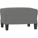  Fotelja s tabureom tamnosiva 60 cm od mikrovlakna | Eponuda.com