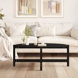  Stolić za kavu crni 118 x 63 x 45 cm od masivne borovine | shoptok.hr