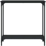  Konzolni stol crni 75 x 30 5 x 75 cm od konstruiranog drva | shoptok.hr