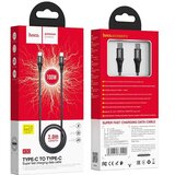 hoco. kabel Type-C na Type-C Exquisite Power Delivery PD 100W X50 2 metra črn | Shoptok.si