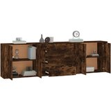  Komode 3 kom boja dimljenog hrasta od konstruiranog drva | shoptok.hr