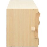  Gnezdišče za kokoši s 5 predelki 117x33x38 cm trdna borovina, (20767482) | Shoptok.si