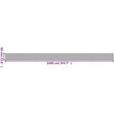 vidaXL Tepih pravokutni crni 60 x 1000 cm od bambusa | shoptok.hr