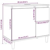 vidaXL Kopalniška omarica sonoma hrast 65x33x60 cm inženirski les | Shoptok.si