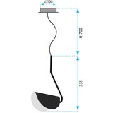 Toolight Stropni luster APP1263-1CP BLACK | shoptok.hr