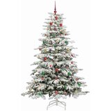 vidaXL Umjetno božićno drvce s nogom Bijelo 210 cm PE i PVC | shoptok.hr