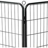 Ograda za pse sa 16 ploča od čelika 60 x 80 cm crna | shoptok.hr