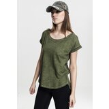 UC Ladies Women's long-back T-shirt in the shape of a spray with olive dye Cijene