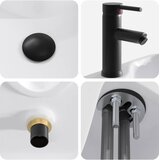  Umivaonik za kupaonicu Mat Crna 48,5 x 37,5 x 13 cm Metal | shoptok.hr