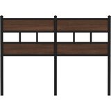 Zamjensko uzglavlje smeđa boja hrasta 120 cm čelik i konstruirano drvo | shoptok.hr