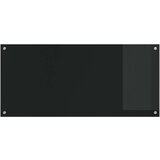 vidaXL Kuhinjska backsplash Črna Steklo 110 x 50 cm Trajno | Shoptok.si