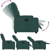  Električni naslonjač od tkanine tamnozeleni | shoptok.hr