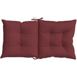  Jastuci za stolice 6 kom prošarano boja vina 100x50x7cm tkanina | Eponuda.com
