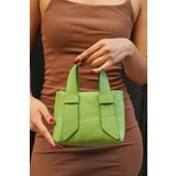 Madamra Green Women's Shoulder Bag with Straps and Double Handles Cene