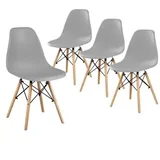 Set plastičnih trpezarijskih stolica Aurora siva 4/1 25-KS007SET