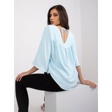 RUE PARIS Blouse-CHA-BZ-1701.29P-light blue | Shoptok.si
