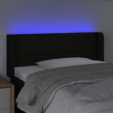  LED uzglavlje crno 93x16x78/88 cm od tkanine | shoptok.hr
