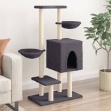 vidaXL Penjalica za mačke sa stupovima za grebanje tamnosiva 117 cm | shoptok.hr